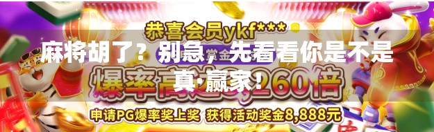 麻将胡了？别急，先看看你是不是真·赢家！