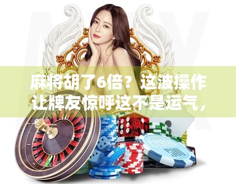 麻将胡了6倍?这波操作让牌友惊呼这不是运气,是智商税! 麻将胡了6倍?这波操作让牌友惊呼这不是运气,是智商税!