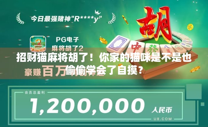 招财猫麻将胡了！你家的猫咪是不是也偷偷学会了自摸？